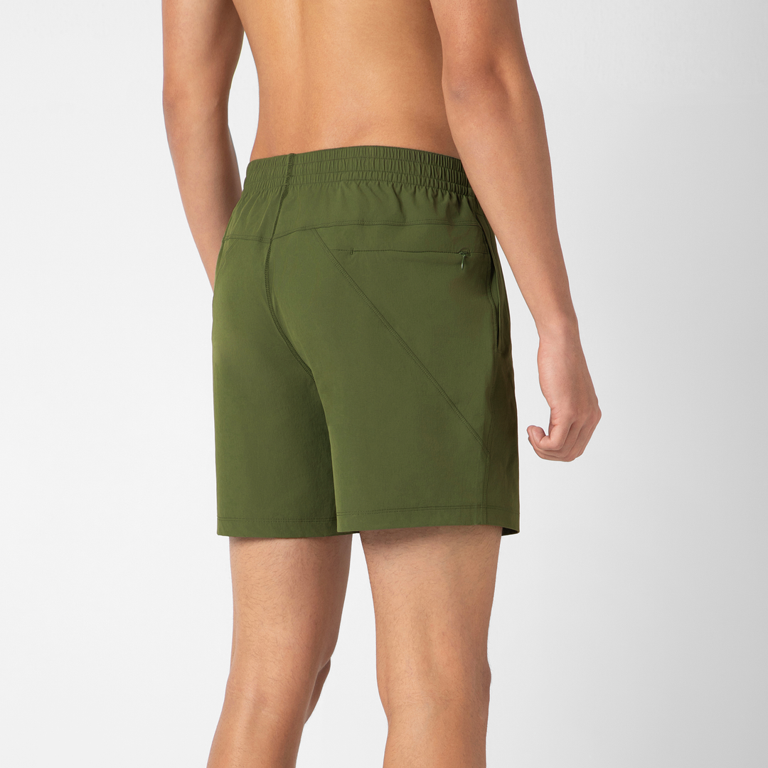 Atlas Short 5 Military Green back on model