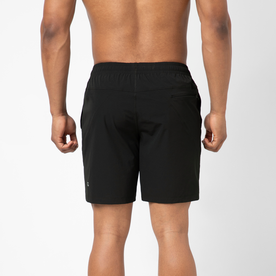 Atlas Short 7 Black back on model