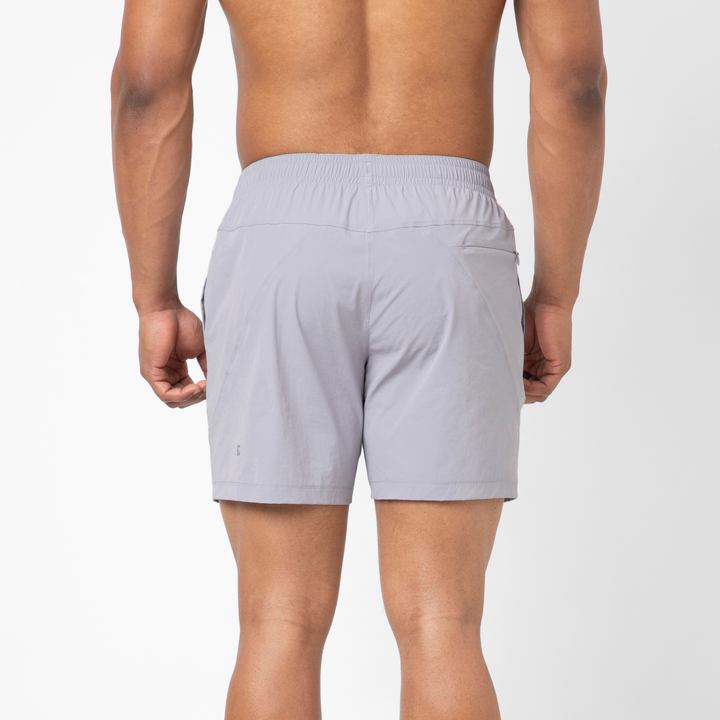 Atlas Short 5 Cloud Purple back on model