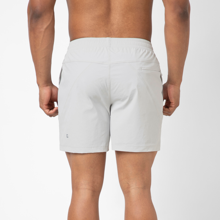 Atlas Short 5 Grey back on model