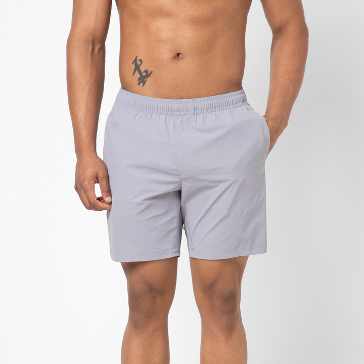 Atlas Short 7 Cloud Purple front on model