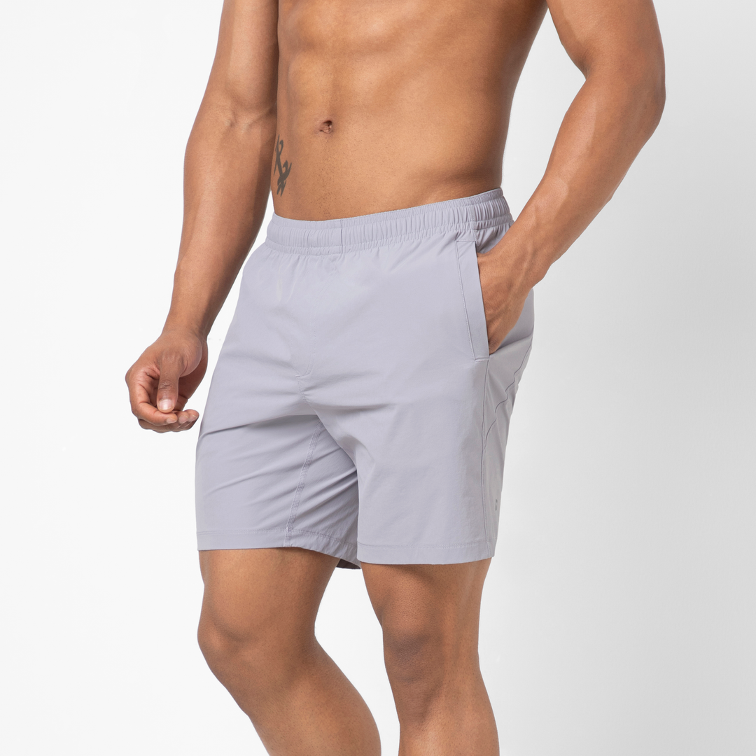 Atlas Short 7 Cloud Purple side on model