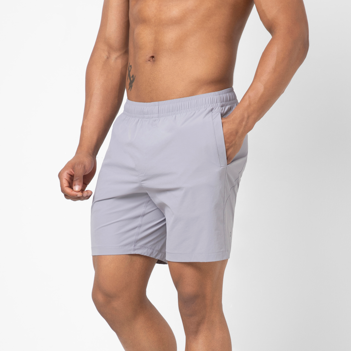 Atlas Short 7 Cloud Purple side on model