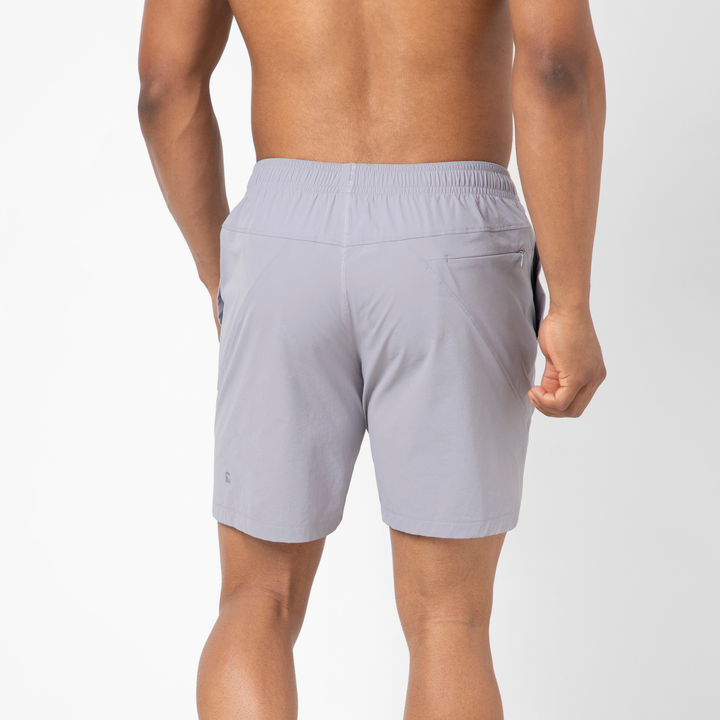 Atlas Short 7 Cloud Purple back on model