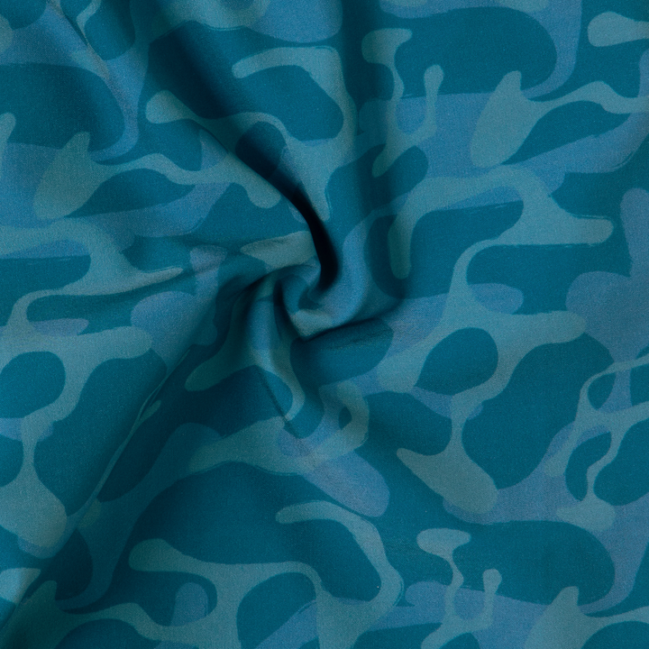 Boys Stretch Swim Ripple close up of blue print