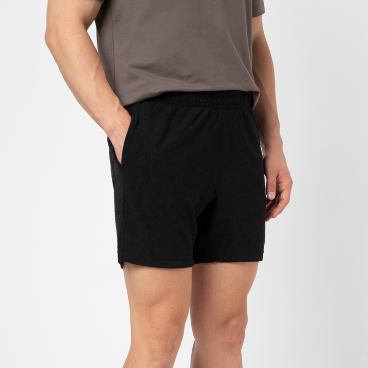 Coastal Terry Short 5 Black side on model