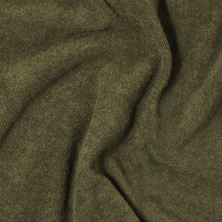 Coastal Terry Short 5 Olive close up fabric