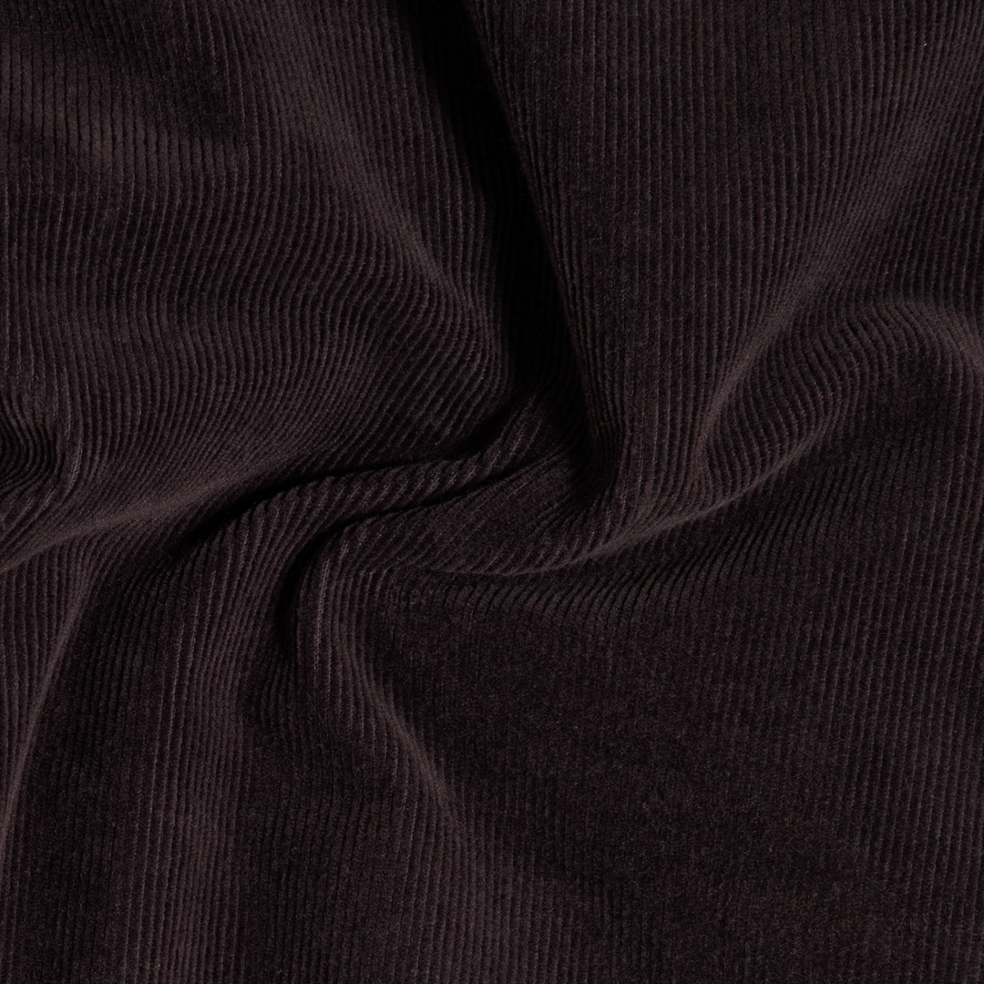 Corduroy 5-Pocket Pant Charcoal Black close up fabric