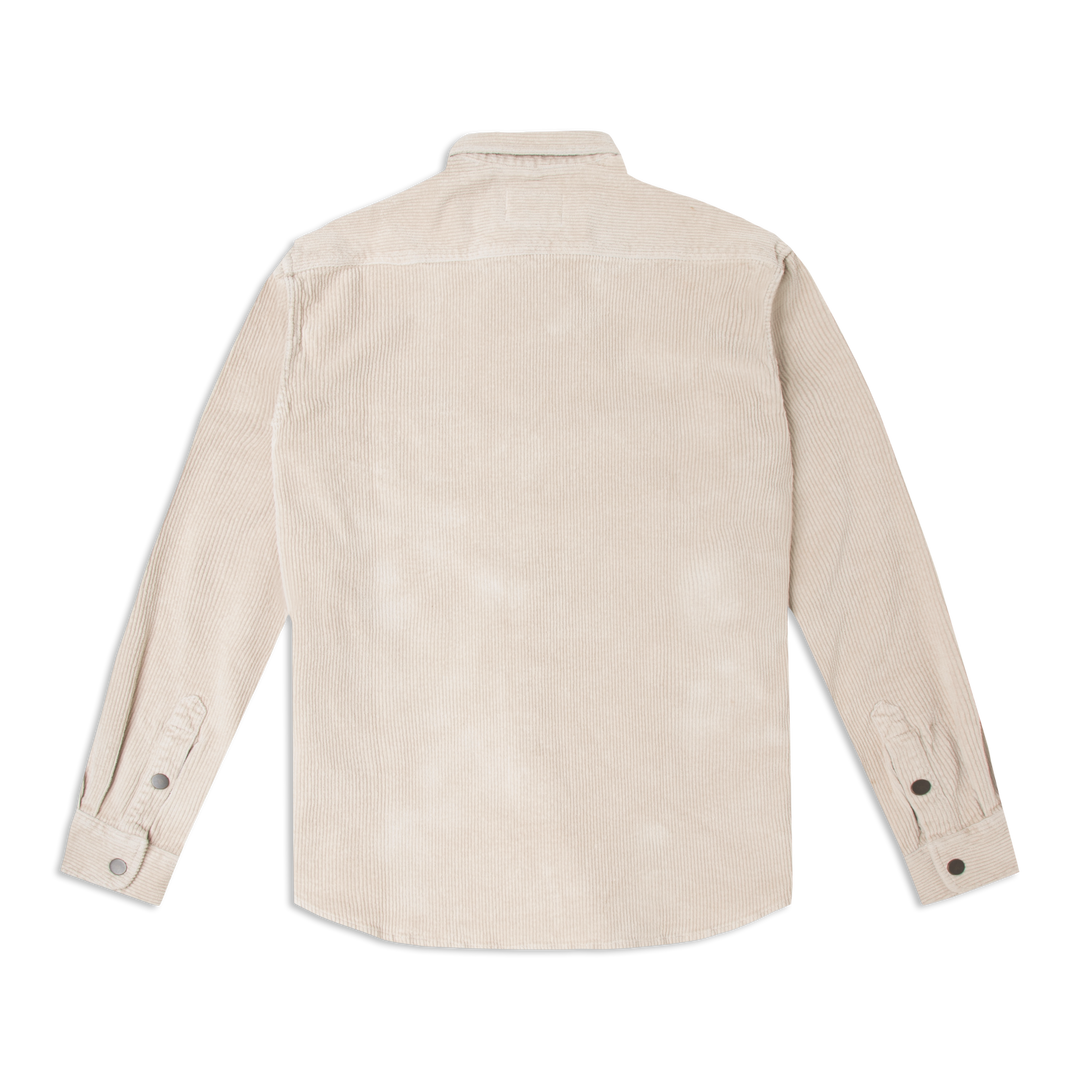 Corduroy Snap Overshirt Oat back