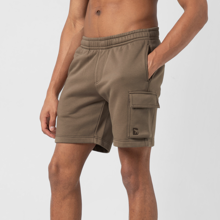 Core Cargo Short Driftwood side on model
