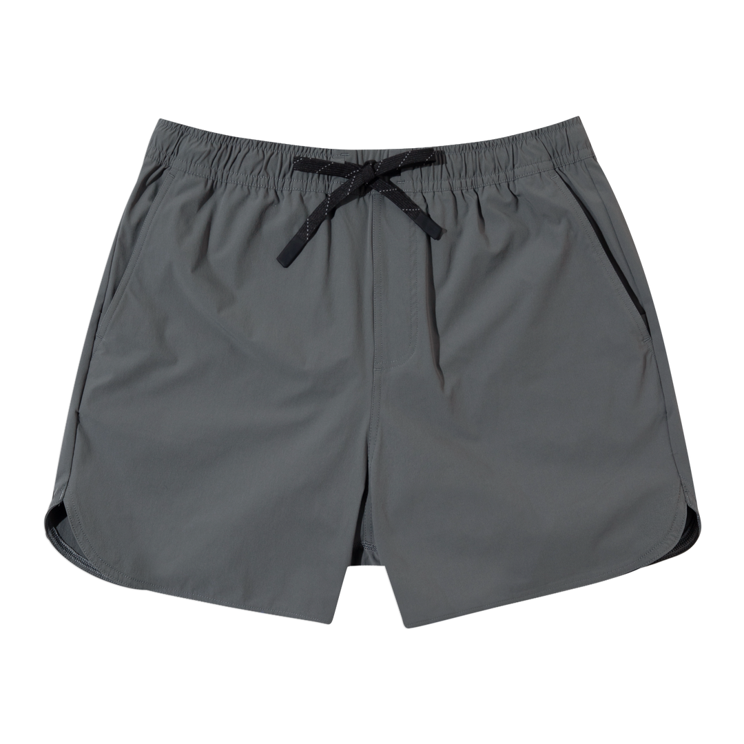 Echo Short Lined 5 Grey Front
