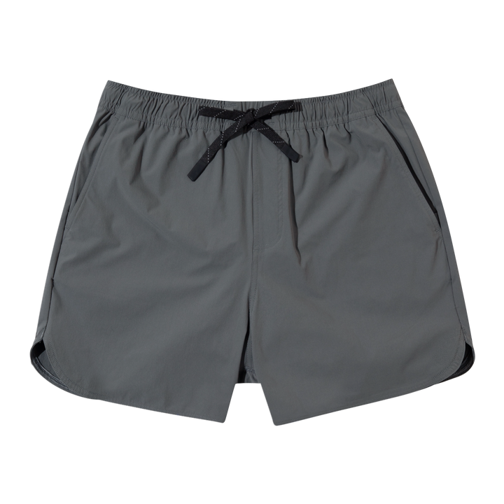 Echo Short Lined 5 Grey Front