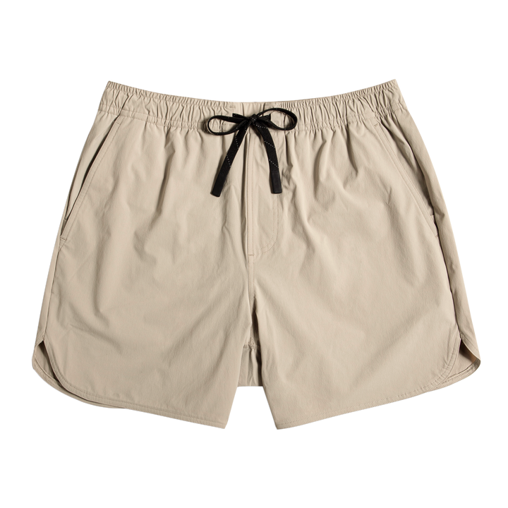 Echo Short Lined 5 Khaki Front