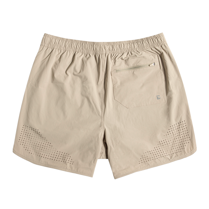 Echo Short Lined 5 Khaki Back