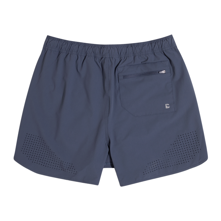 Echo Short Lined 5 Navy Back