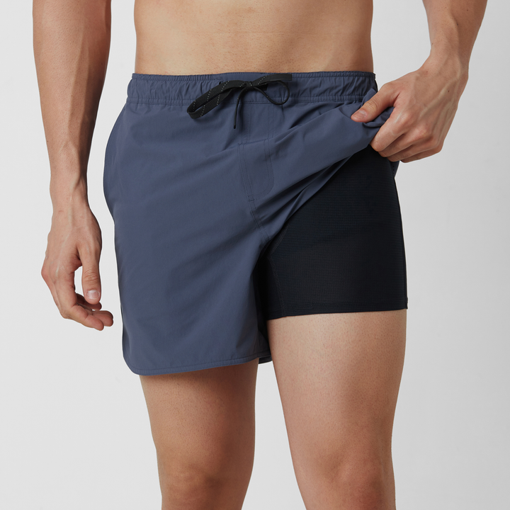 Echo Short Lined 5 Navy Liner