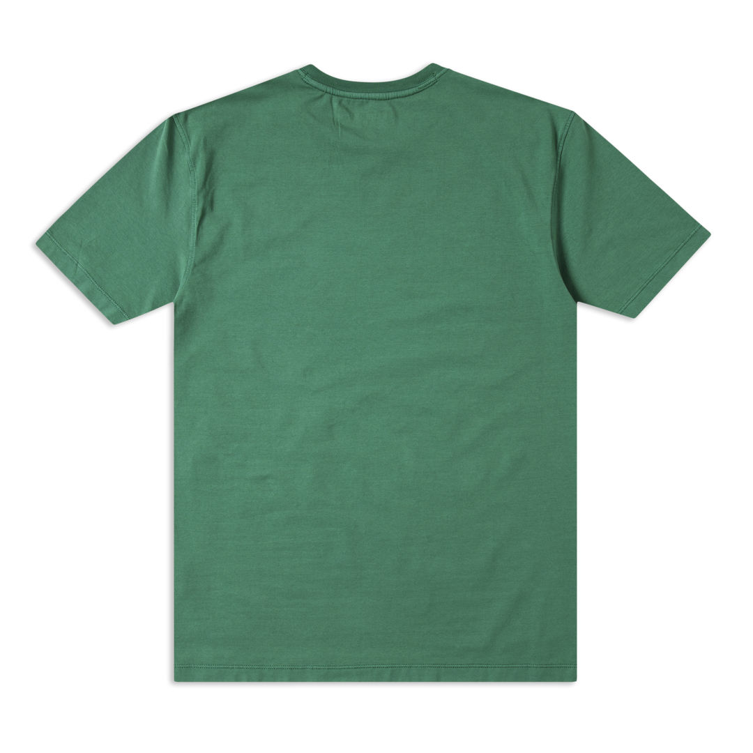 Natural Dye Graphic Tee Green Bear back