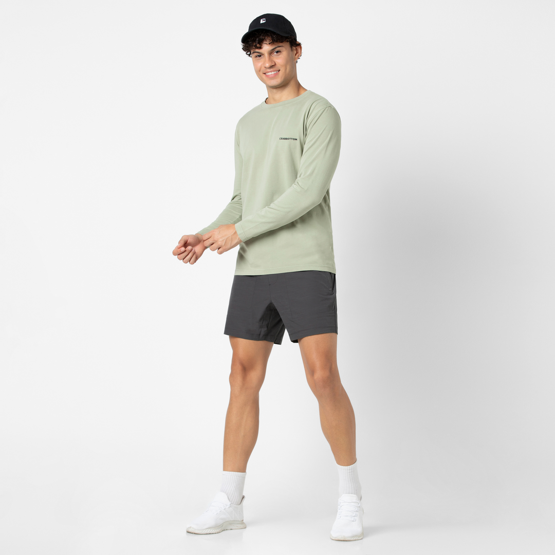 Guide Short 5" Black full body on model