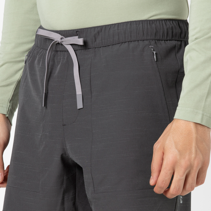 Guide Short 5" Black close up front on model