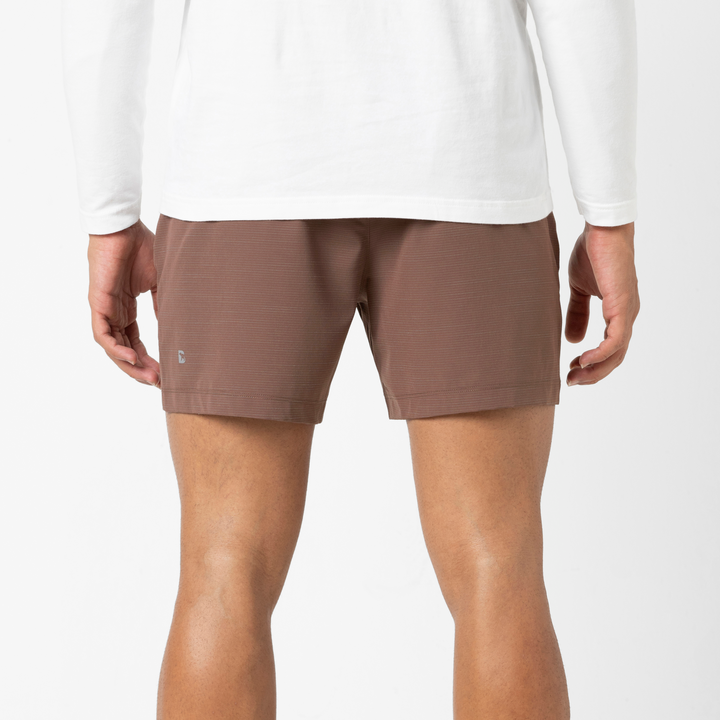 Guide Short 5" Chocolate back on model