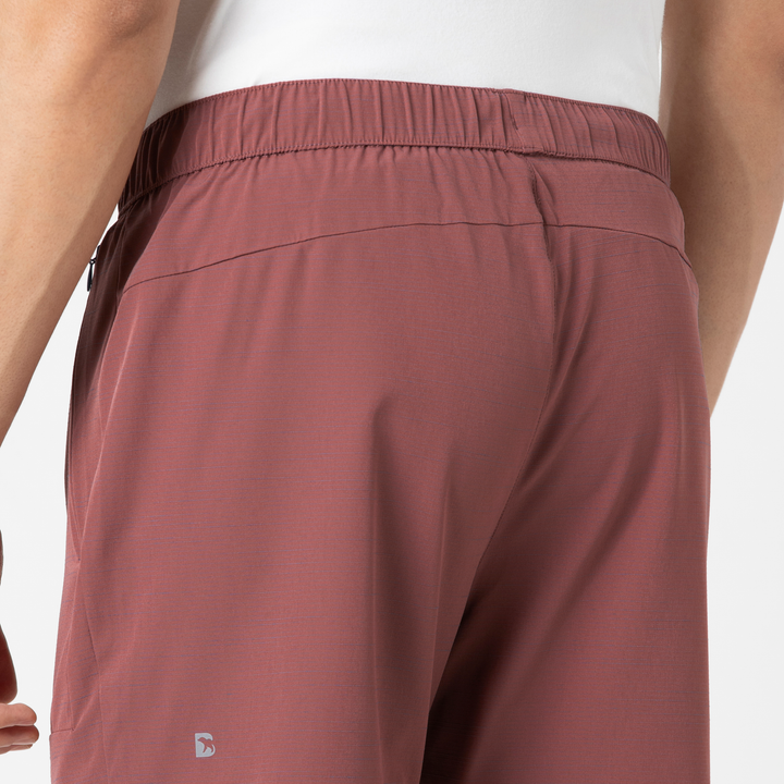 Guide Short 5" Red close up back on model