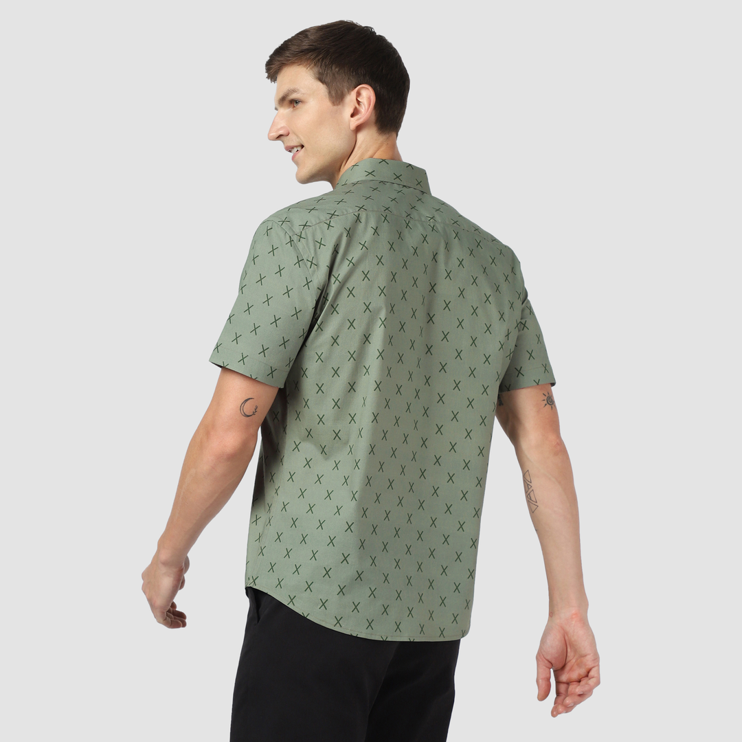 Marina Shirt Crossing back on model