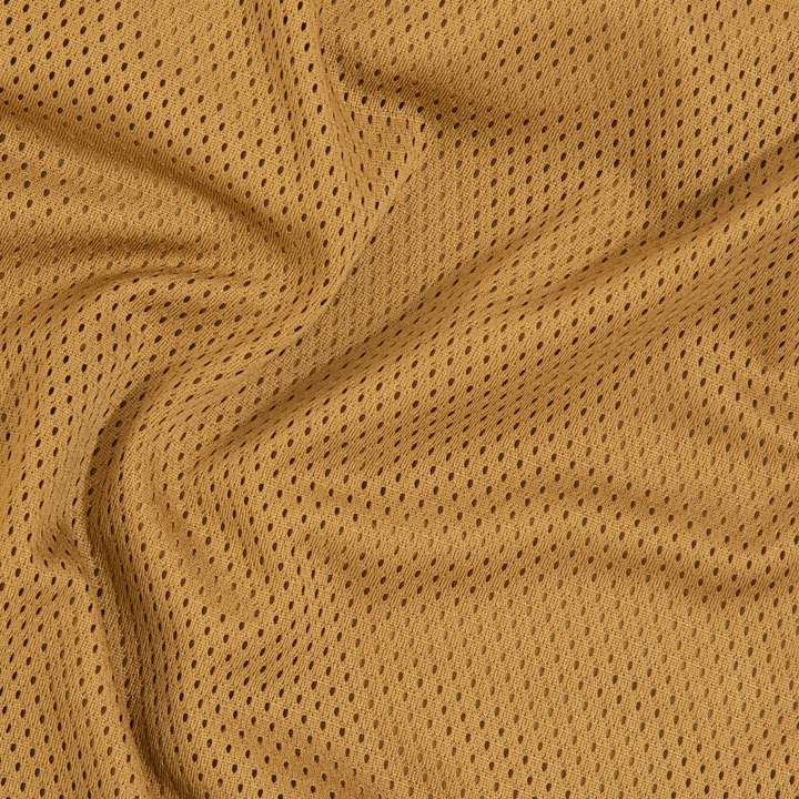 Mesh Short 5.5" British Khaki close up fabric