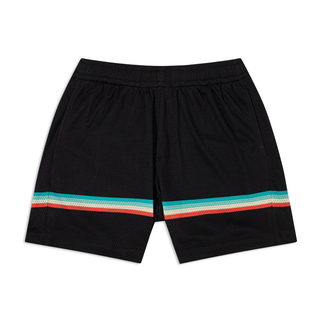 Mesh Short Retro Stripe front