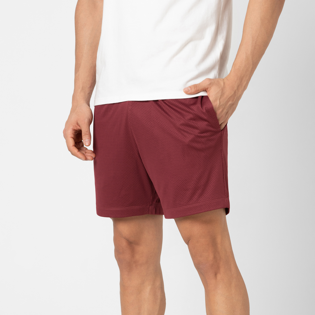 Mesh Short 5.5" Brick side on model