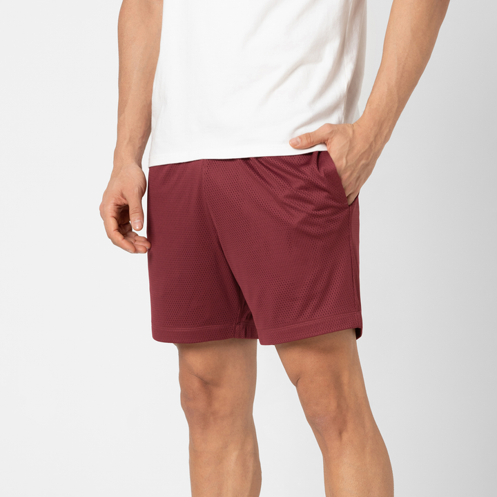 Mesh Short 5.5" Brick side on model