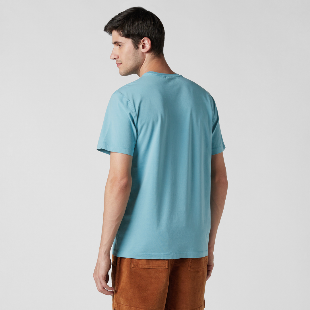 Natural Dye Graphic Tee Dare to Bear back on model