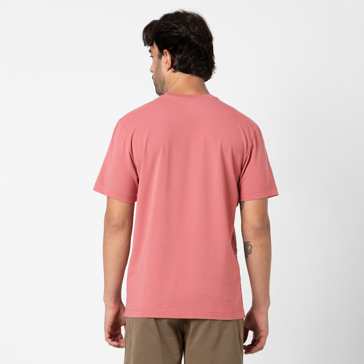 Natural Dye Graphic Tee Bottle Cap back on model
