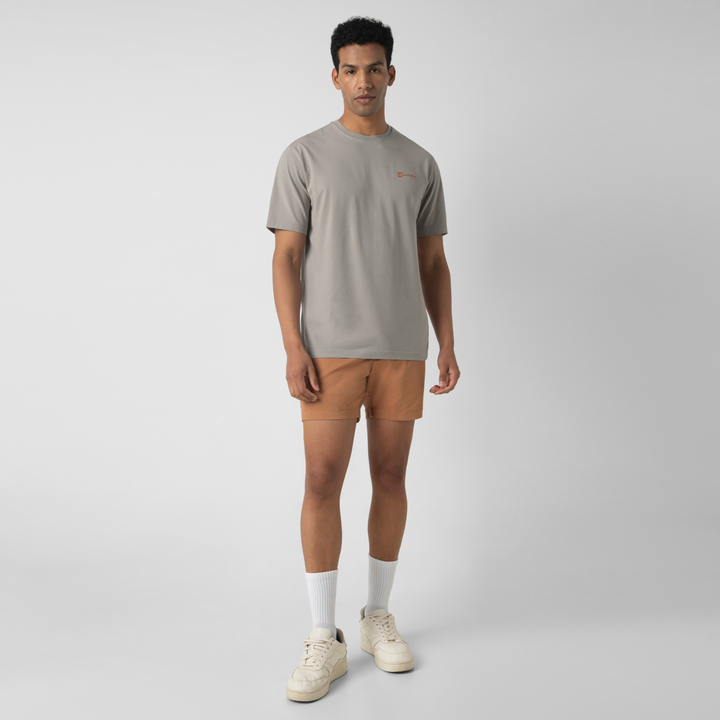 Natural Dye Graphic Tee Summer full body on model