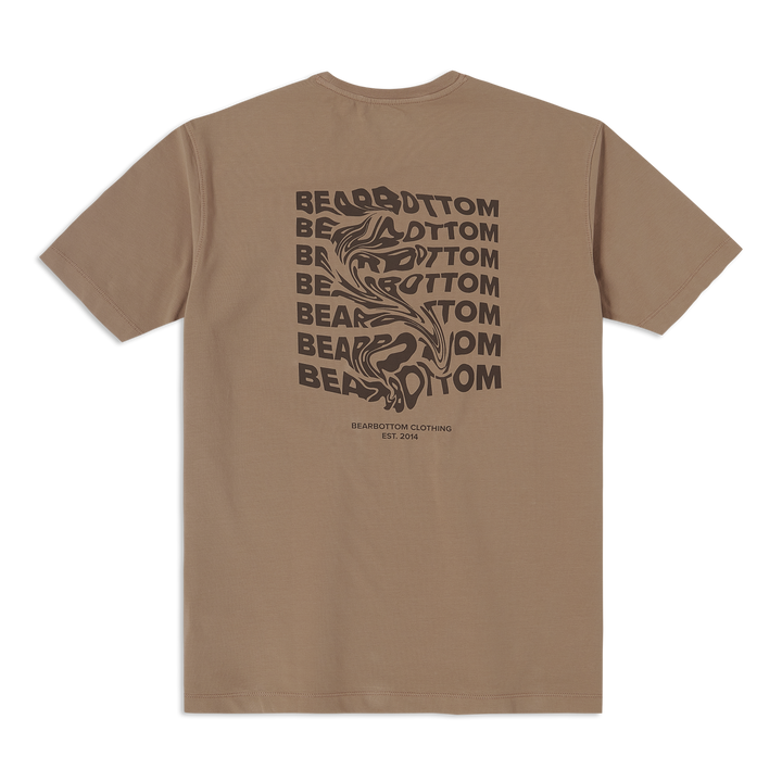 Natural Dye Graphic Tee Wavy back