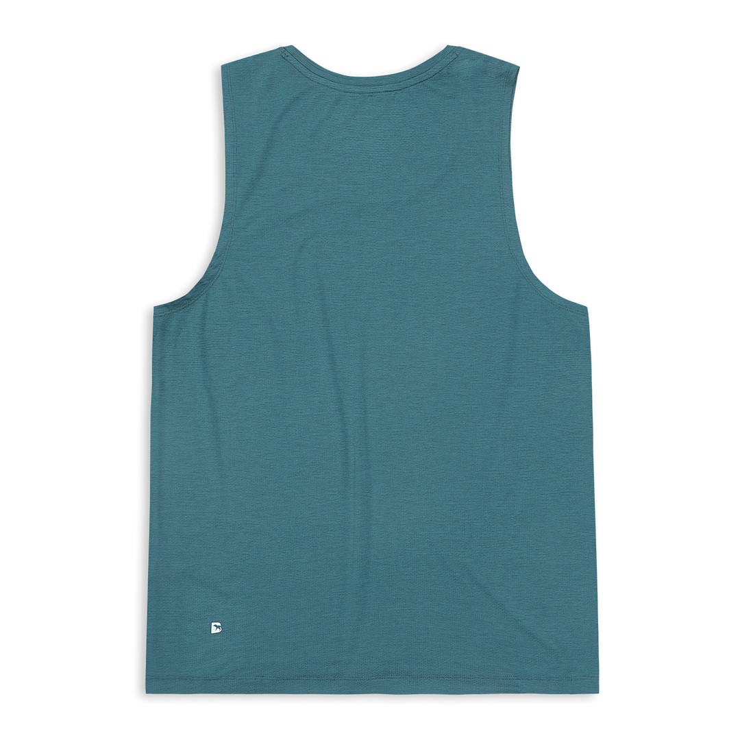 Pace Tank Dark Teal back