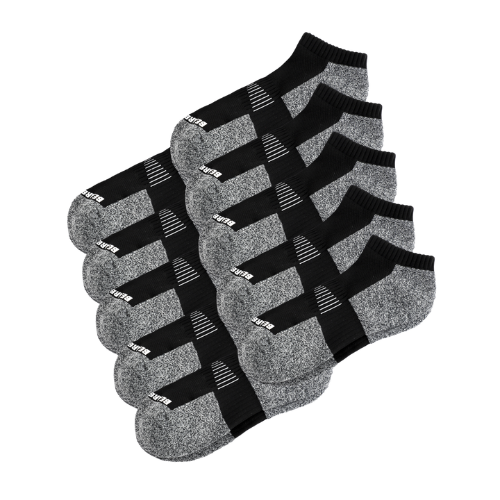 Performance No Show Sock 10 Pack Black