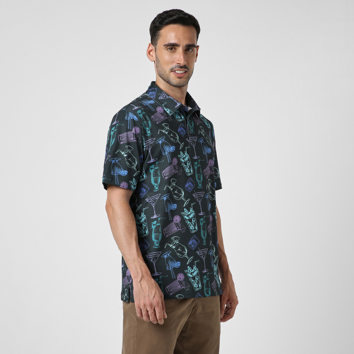Performance Polo Night Cap side on model