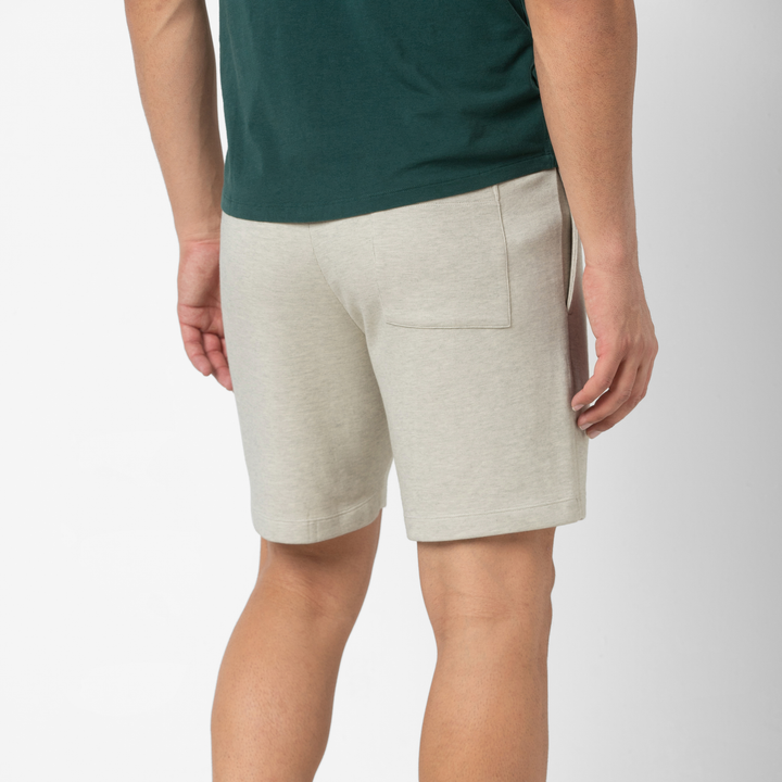 RR Short 7" Cream back on model