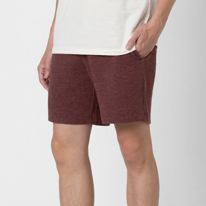 RR Short 7" Maroon side on model