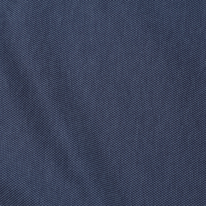 Range Polo Navy close up of fabric