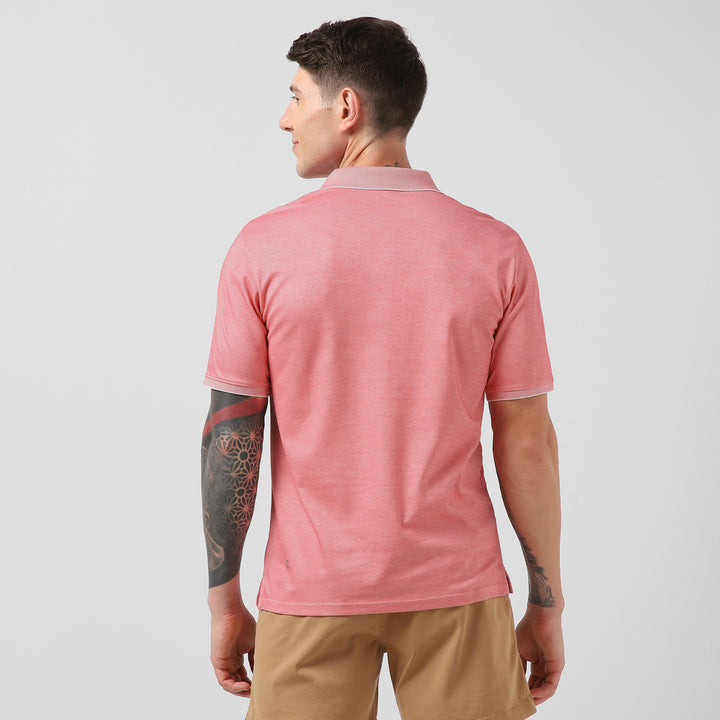 Range Polo Coral back on model