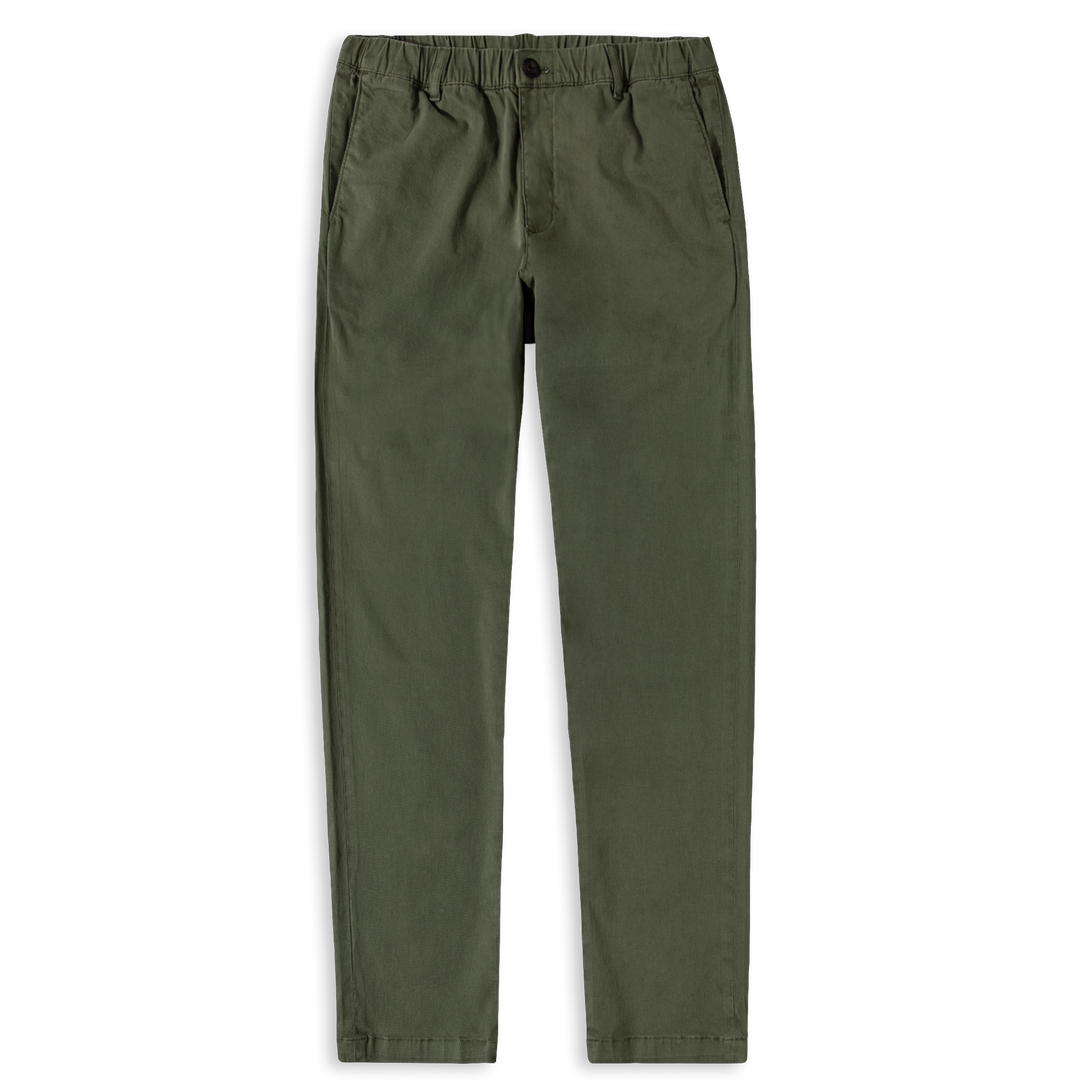 Relaxed Stretch Chino Pant Fern Front #fern