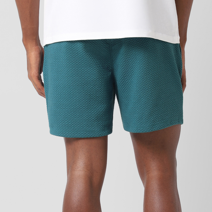 Roam Short 5.5" Dark Teal back on model