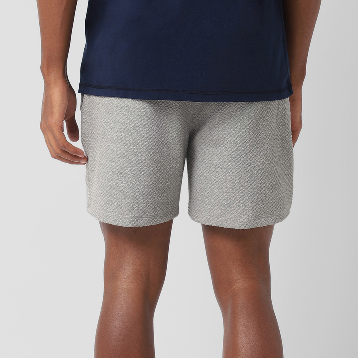 Roam Short 5.5" Heather Grey back on model