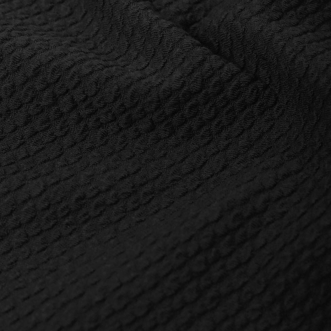 Roam Short Black close up of fabric