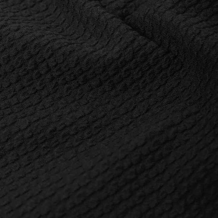 Roam Short Black close up of fabric