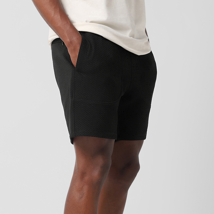 Roam Short 7" Black right side on model