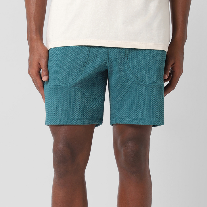 Roam Short 7" Dark Teal front on model
