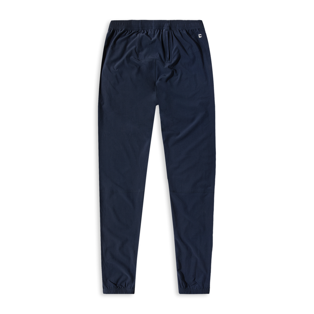 Run Jogger Navy back with Elastic Waistband and Zipper Back Center Key pocket