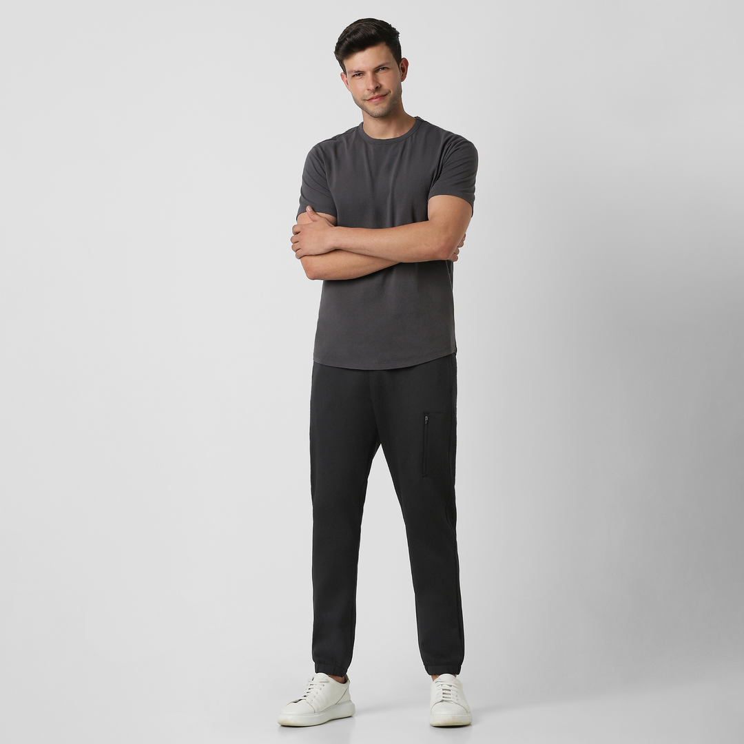 Scuba Jogger Black full body on model